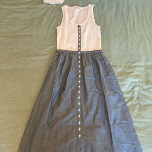 Gap chambray midi dress